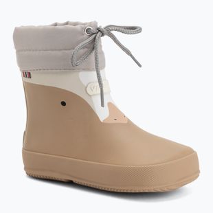 Gyerek gumicsizma Viking Alv Barefoot Paw Print beige
