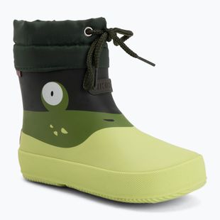Gyerek gumicsizma Viking Alv Barefoot Paw Print light green/green