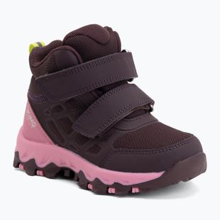 Gyermekcipő Viking Footwear Track Mid 2V vízálló szilva/többszínű