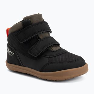 Gyerek barefoot cipők Viking Aspen Barefoot Mid 2V Waterproof black