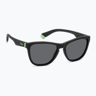 Polaroid PLD 8056/S matt fekete/szürke polarizált gyermek napszemüveg