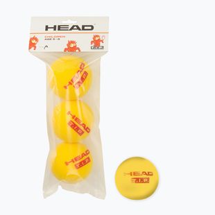 HEAD Tip Piros habos gyermek teniszlabda 3 db sárga 578363