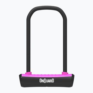 Kerékpár zár OnGuard Neon 8153PN U-Lock black/pink