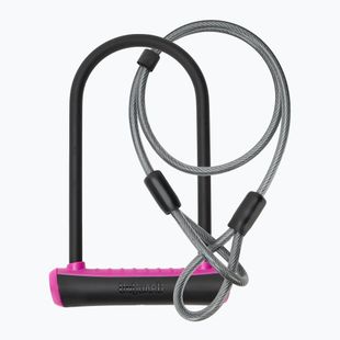 Kerékpár zár OnGuard Neon 8154PN U-Lock black/pink