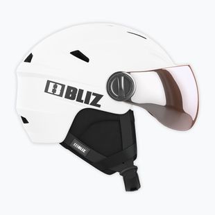 Sísisak Bliz Strike Visor matte white/ orange silver mirror