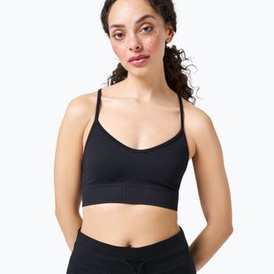 Casall Seamless Graphical Rib Sports női edzőfelső fekete 22210
