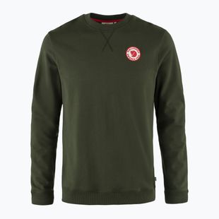 Férfi Fjällräven 1960 Logo Badge pulóver mély erdő