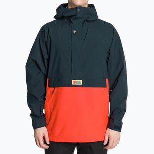 Férfi esőkabát Fjällräven Vardag Hydratic Anorak dark navy/flame orange