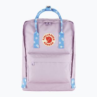 Fjällräven Kanken 16 l pasztell levendula/confetti mintás városi hátizsák