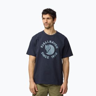 Férfi póló Fjällräven Relaxed dark navy