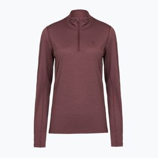 Női trekking pulóver Fjällräven Abisko Day Hike Half Zip port