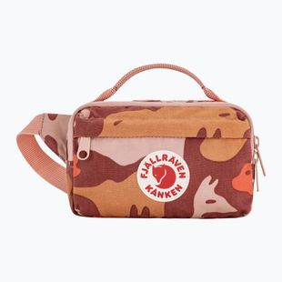 Övtáska Fjällräven Kanken Graphics Hip Pack chalk rose/hidden animals