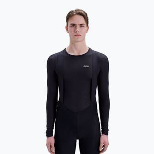 Férfi kerékpáros hosszú ujjú póló POC Layer Mid Jersey uranium black