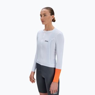 Női kerékpáros hosszú ujjú felső POC Cadence Jersey hydrogen white