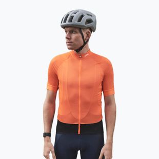 Férfi kerékpáros mez POC Essential Road poc o zink orange