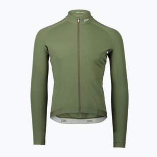 Férfi kerékpáros hosszú ujjú POC Ambient Thermal Jersey epidote green