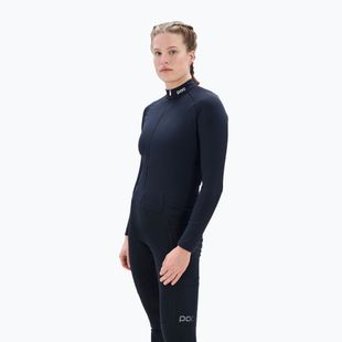 Női kerékpározás hosszú ujjú POC Ambient Thermal Jersey W uránium fekete