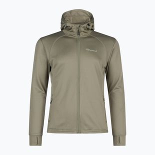 Férfi Pinewood Finnveden Hoodie közép khaki trekking melegítő pulóver