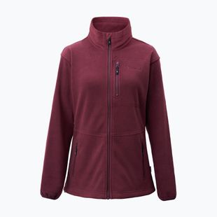 Női trekking pulóver Pinewood Finnveden Fleece earth plum