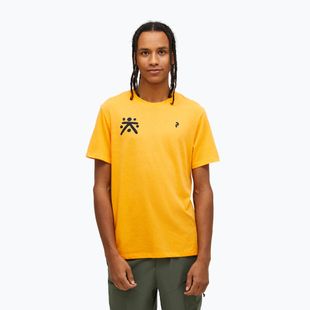 Férfi Peak Performance Explore póló Graphic égő narancssárga