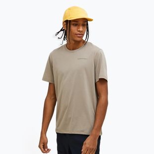 Férfi Peak Performance Explore Logo póló avid bézs színben