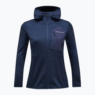 Női Peak Performance Utility Light Zip cipzár kék árnyék pulóver