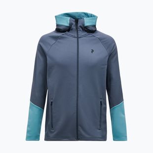 Férfi pulóver Peak Performance Rider Essentials Zip Hood Mountain Mist/Deluded Vision