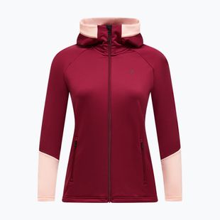 Női pulóver Peak Performance Rider Essentials Zip Hood Vertical Zenith/Peach Fuzz