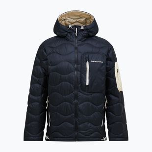 Férfi pehelykabát Peak Performance Helium Utility Down Hood black/sand fog