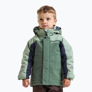 Gyerek kabát Didriksons Neptune 5 dark moss