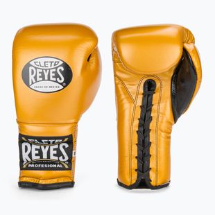 Boxkesztyű Cleto Reyes Lace Up Sparring gold