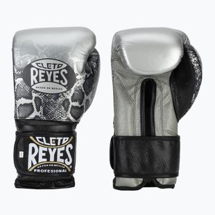 Boxkesztyű Cleto Reyes Velcro Sparring silver/black