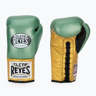 Boxkesztyű Cleto Reyes Boxing Gloves creen metallic/gold