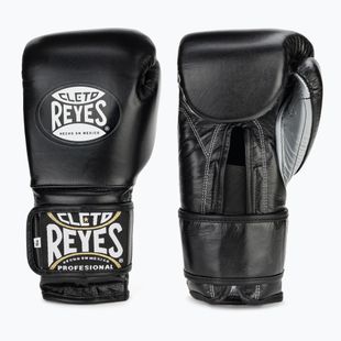 Boxkesztyű Cleto Reyes Velcro Sparring black/silver