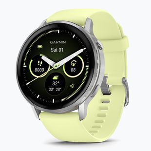 Óra Garmin Venu 4 45 mm silver/citron