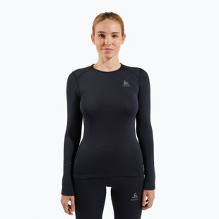 Női termoaktív felső ODLO Fundamentals Active Warm Bl Top Crew Neck black
