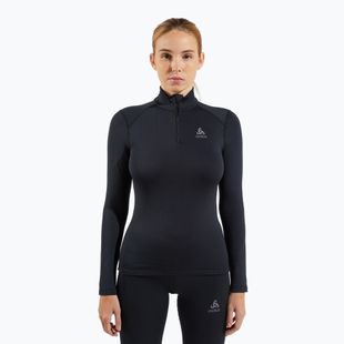 Női termoaktív felső ODLO Fundamentals Active Warm Bl Top Turtle Neck black