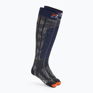 Sízokni X-Socks Ski Rider 4.0 stone grey/melange blue