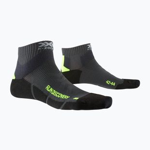 Férfi futózokni X-Socks Run Discovery 4.0 charcoal/phyton yellow/black