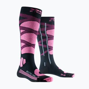 Női sízokni X-Socks Ski Control 4.0 opal black/magnolia purple