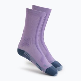 Női futózokni X-Socks Trailrun Discover Crew orchid/sunset blue