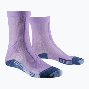 Női futózokni X-Socks Trailrun Discover Crew orchid/sunset blue