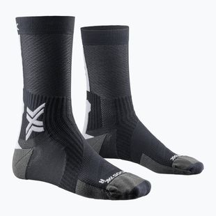Kerékpáros zokni X-Socks Bike Perform Crew opal black/arctic white