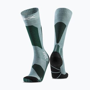 Női sízokni X-Socks Ski Discover Otc sage green/english lawn