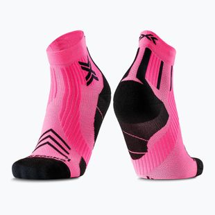 Férfi zokni X-Socks Run Expert Ankle fluo rózsaszín/x fekete