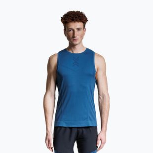 Férfi futópóló X-Bionic Xceed Run pala kék/tengerészkék