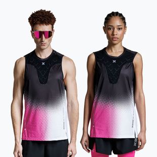 X-Bionic Corefusion Run Tank top pont fade/neo rózsaszín/fehér