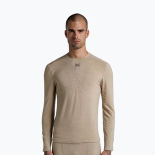 Férfi termoaktív hosszú ujjú póló  X-Bionic Mightywool sand