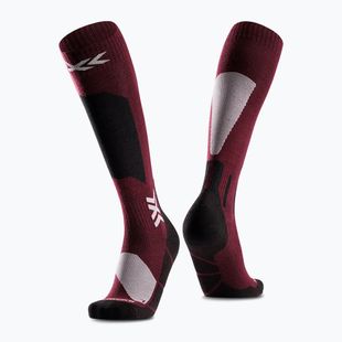 Sízokni X-Socks Ski Discover Merino Otc oxide red