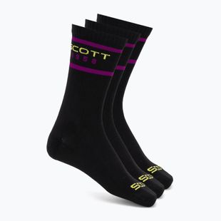 Zokni SCOTT Retro Casual Crew 3 pairs black